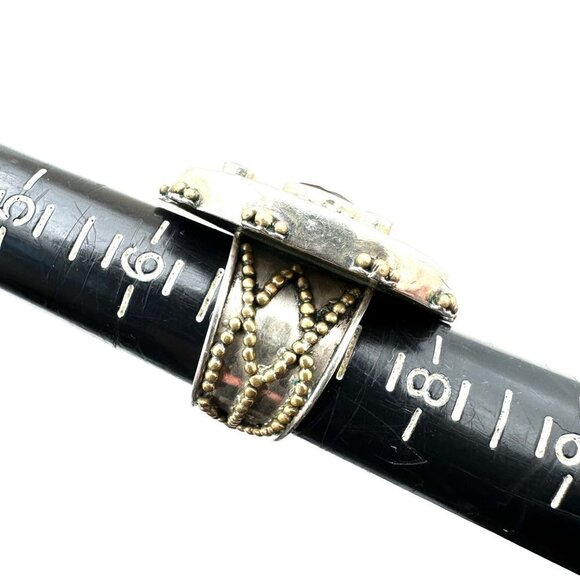 Echo of the Dreamer Womans Ring Blue Topaz Sterling Silver Size 7 Mars Valentine - Picture 9 of 12